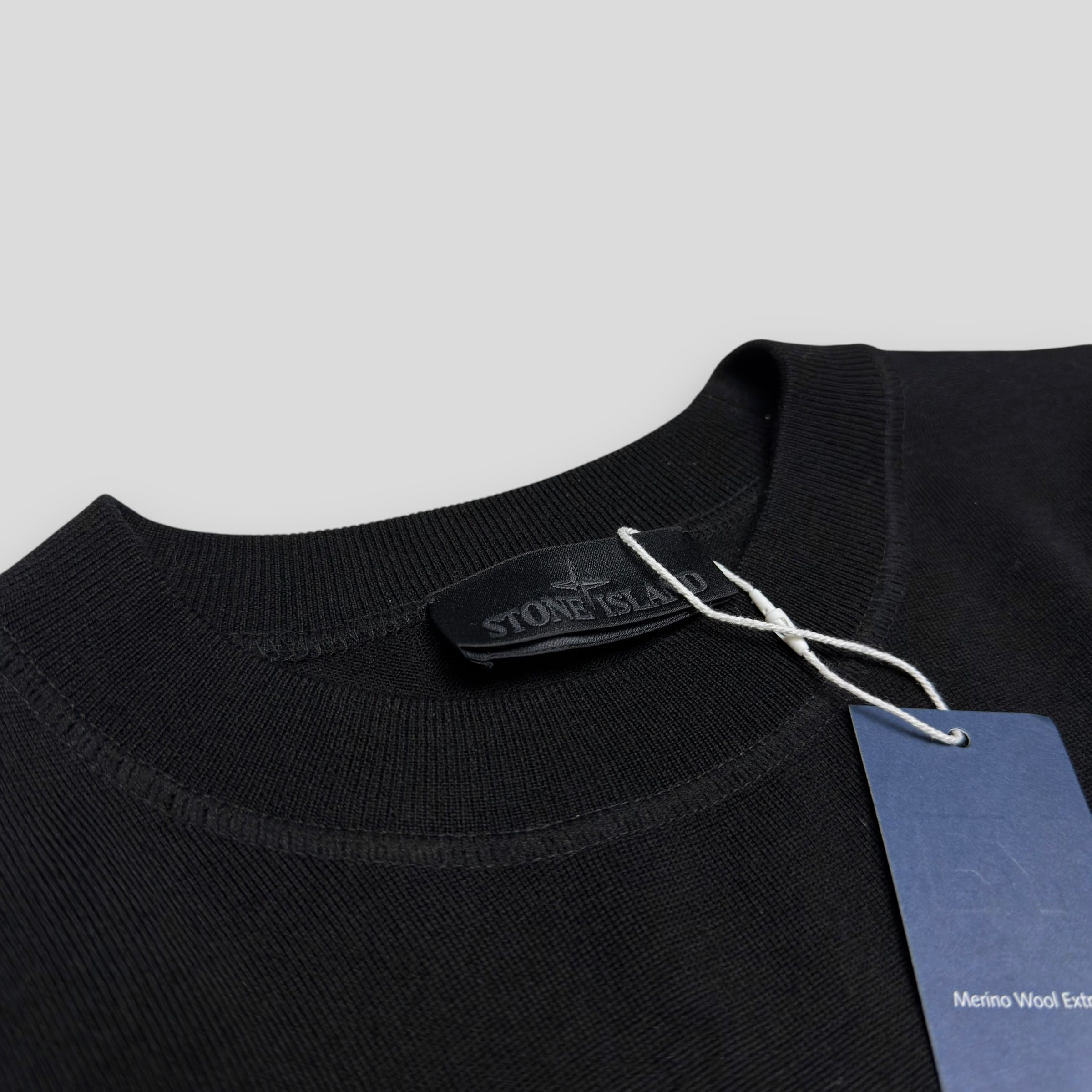 Джемпер Stone Island Ghost Piece Merino Wool чёрный