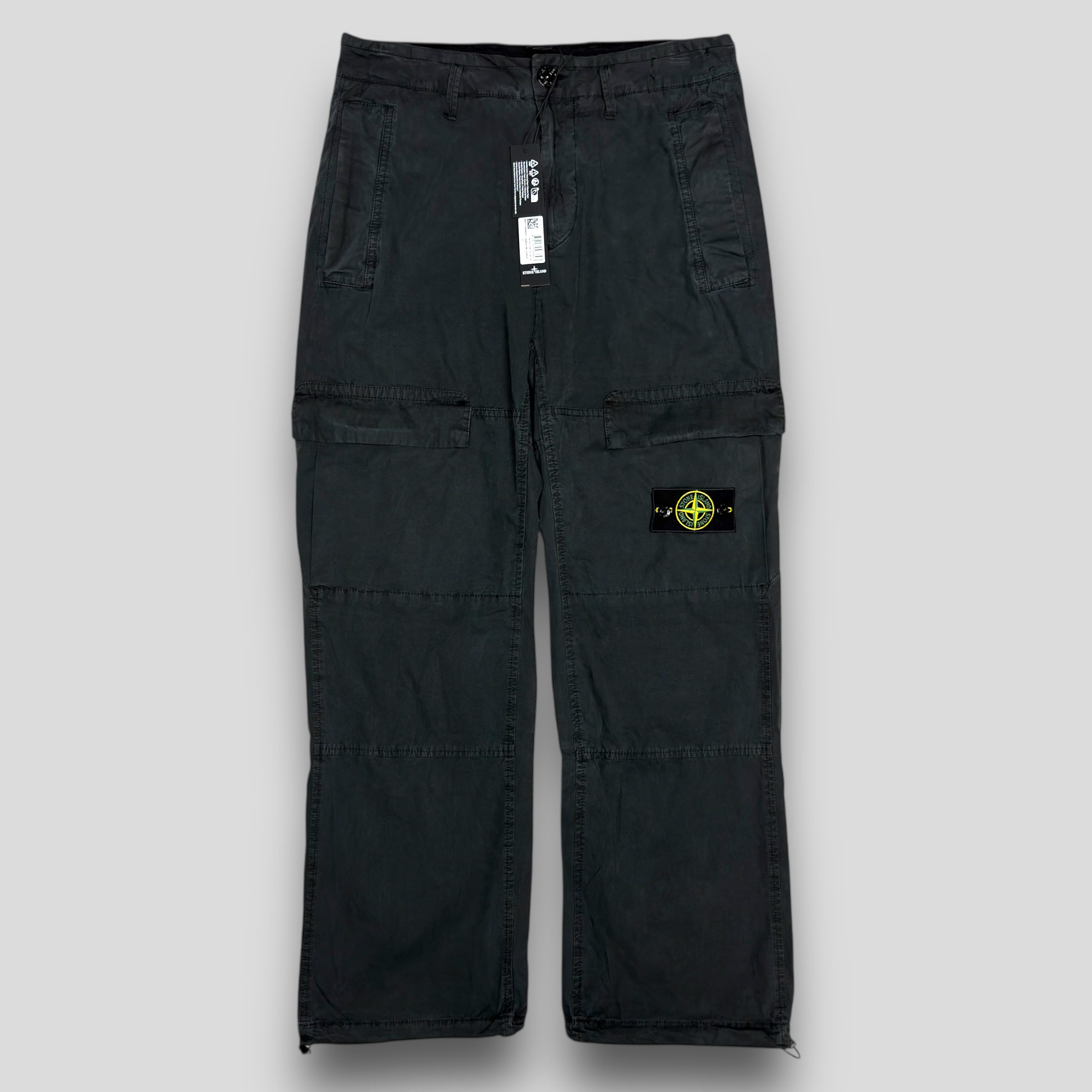 Штаны карго Stone Island чёрные 311WA - цвет Черный