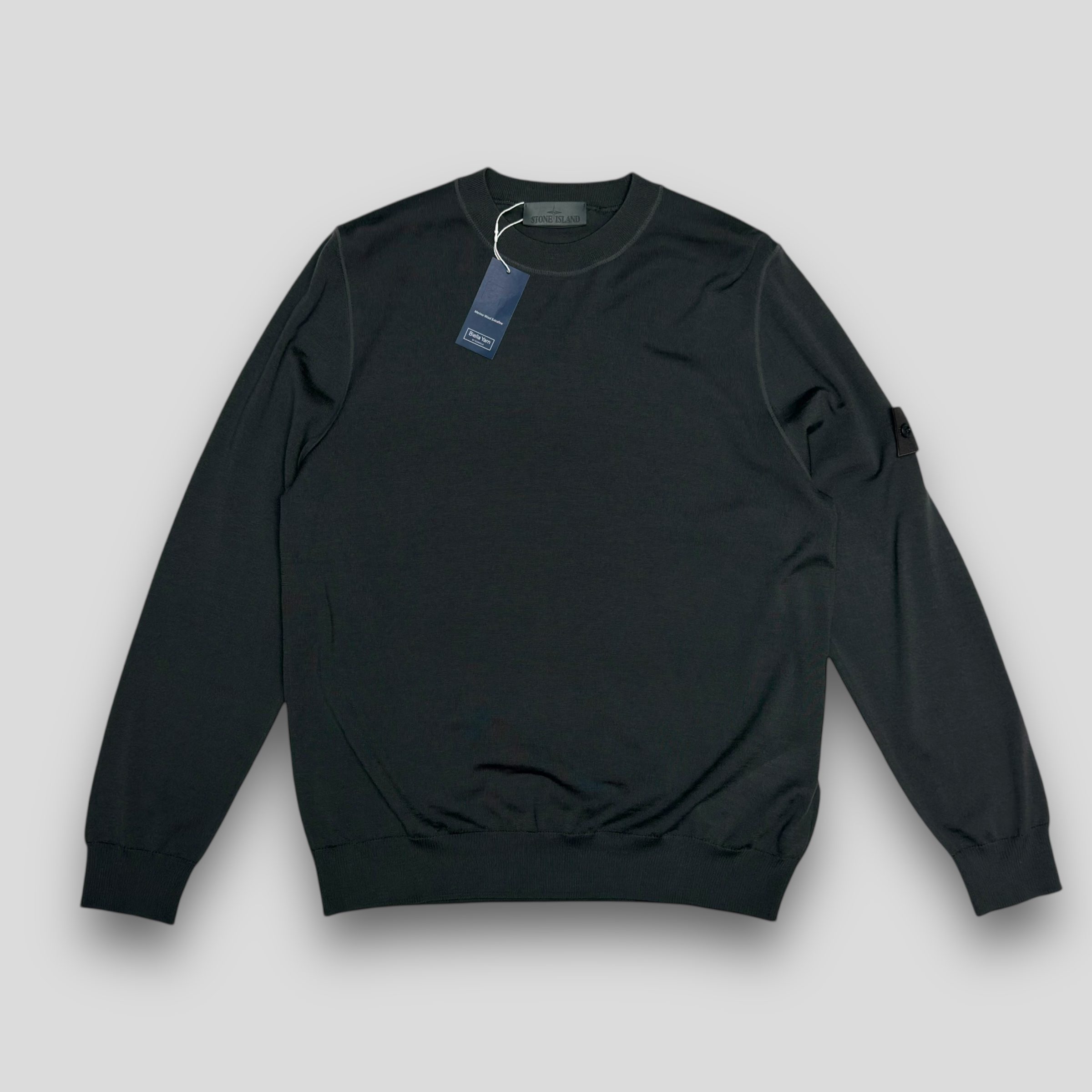 Джемпер Stone Island Ghost Piece Merino Wool серый
