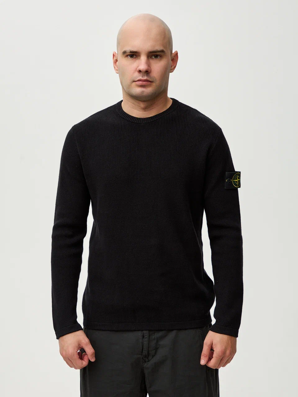 Свитшот-джемпер Stone Island 514D8 черный - цвет Черный